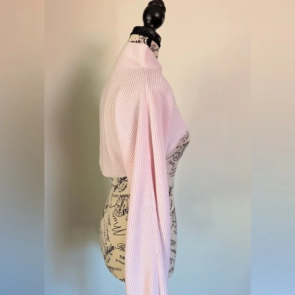 Lululemon Cotton-Blend Mockneck Knit Shrug Pink Size S NWT - Picture 3 of 7